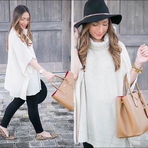 Cupcakes and Cashmere Maya Turtleneck Poncho